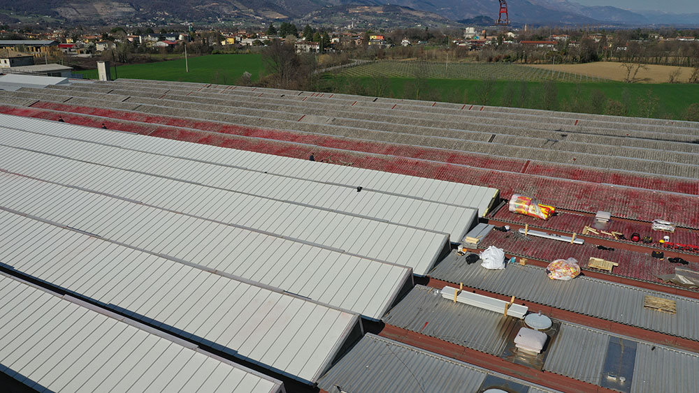 Immagine del cantiere durante dei lavori